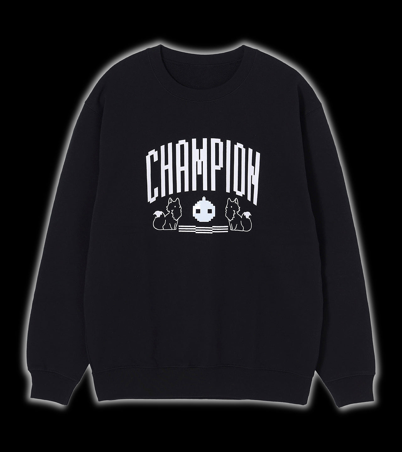 GRAPHIC PULL OVER BLACK