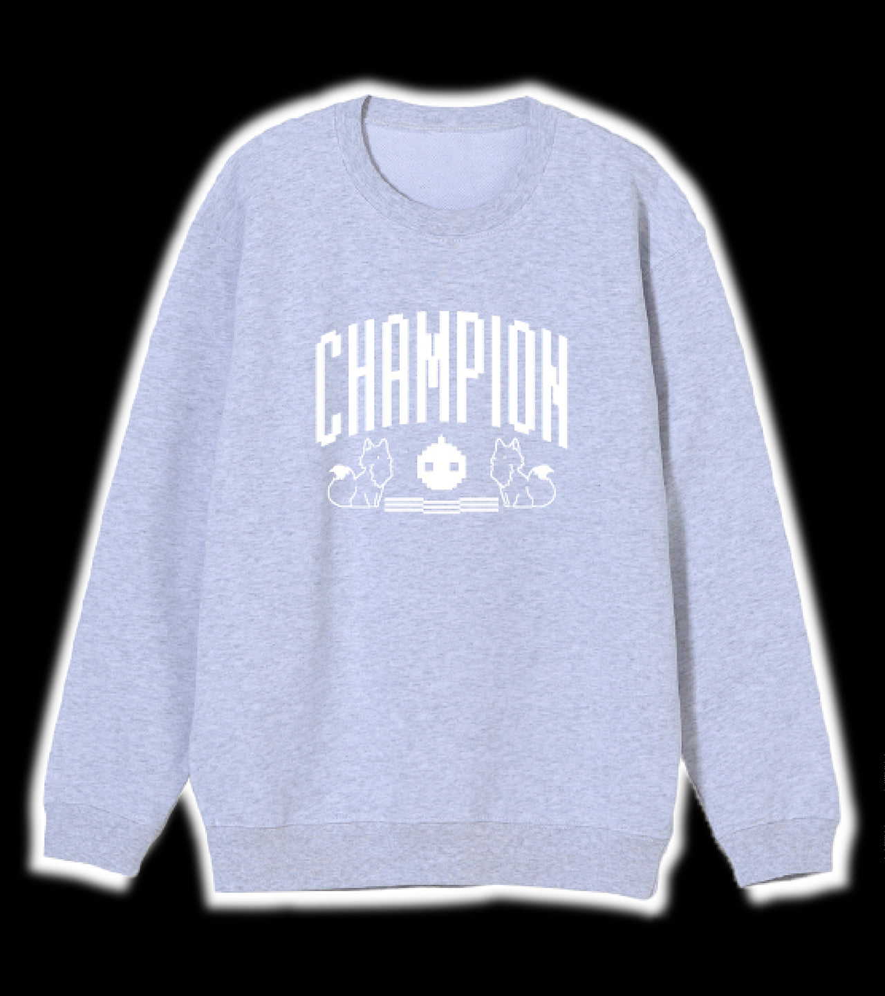 GRAPHIC PULL OVER GLAY